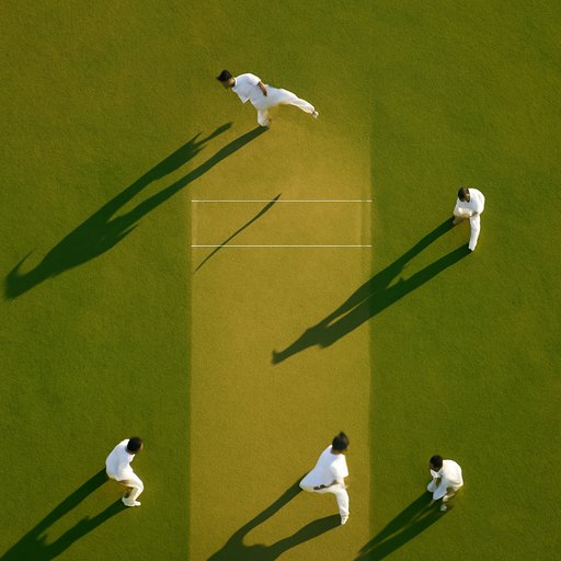 superbaji fast bowler's run-up scene